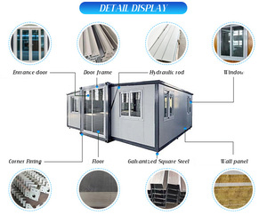 <span class=keywords><strong>Casa</strong></span> Container in Acciaio Espandibile a Doppia Ala Certificata CE, Impermeabile, per Ufficio o Spiaggia, Vendita all'Ingrosso a Prezzi Scontati - Product Image 2