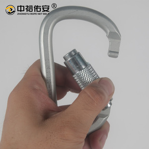 Mosquetón en Forma de Pera con Capacidad de Carga de 5000 Kg, Mecanismo de Bloqueo de Acero Aleado, Equipo de Seguridad Industrial para Escalada - Product Image 3