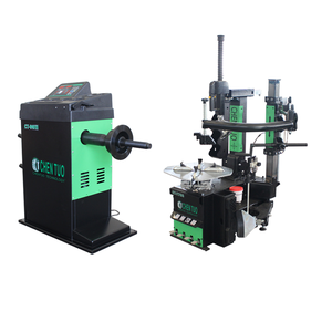 Machine d'équilibrage de roues semi-automatique Chen Tuo CT-9911, équipement industriel vert et noir - Product Image 1