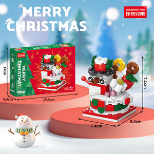 Set de Construcción Navideño con Tren, Árbol y Ciervo - Maqueta de Bloques de Montar para Decoración Hogar y Regalo de Navidad - Product Image 5