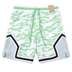 Vintage bestickte Herren Basketball Trainings anzug Mesh Breath able Top und alle Team Shorts Hosen Pantalones Cortos De Baloncesto - Product Image 4