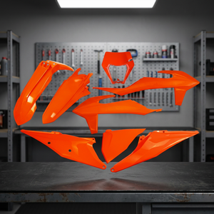 Per KTM EXC-F 500 2020-Kit di plastica 2023 con supporto faro arancione fluorescente accessori moto - Product Image 3