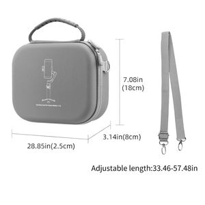 Étui rigide portable et étanche en EVA pour stabilisateur de cardan, sac de voyage à bandoulière avec sangle confortable, solution de rangement - Product Image 4