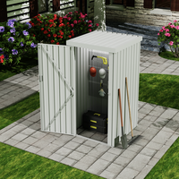 Abri de jardin moderne ROYO 3x3, préfabriqué, éco-responsable, avec structure en aluminium thermolaqué, facile à assembler, étanche et résistant à la décomposition.
