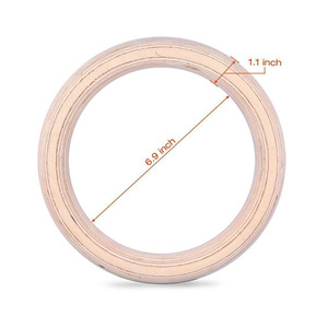 Anneaux de gymnastique TOP Gymnastics Fitness, ensemble d'anneaux en bois de 28 mm pour entraînement à domicile et exercices de traction en intérieur - Product Image 5