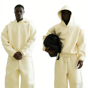 Set da <span class=keywords><strong>Uomo</strong></span> con Felpa e Pantaloni a Gamba Larga con Polsini, <span class=keywords><strong>Abbigliamento</strong></span> Streetwear in Due Pezzi, Produzione di <span class=keywords><strong>Abbigliamento</strong></span> Maschile - Product Image 2