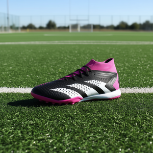 Adidas Predator ความแม่นยำ1 TF unisex รองเท้าฟุตบอลแกนสีดำเมฆสีขาวทีมช็อกสีชมพูขนาด2ยางสังเคราะห์ - Product Image 2