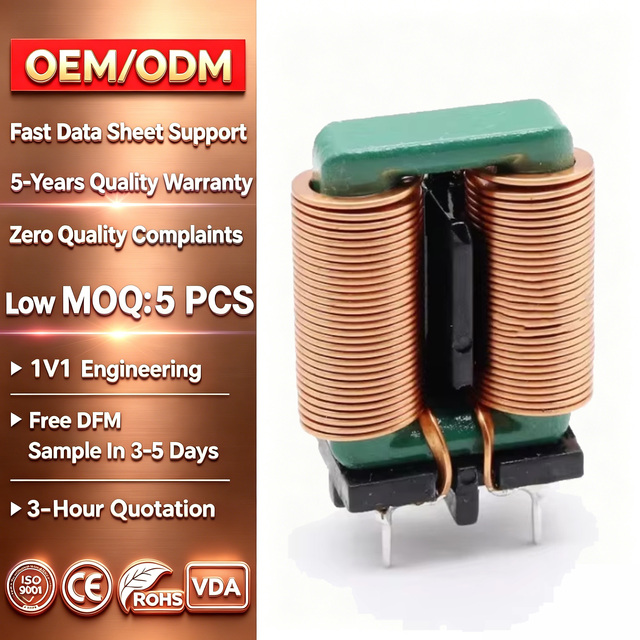 High Frequency Electromagnetic Filter Inverter Air Core Coil Flat Wire Inductor High Current Ultra-low DCR High Heat Dissipation