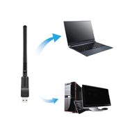 Récepteur WIFI USB double bande à Gain élevé 2.4G 150M antenne en caoutchouc adaptateur sans fil bâton antenne Wifi USB mâle