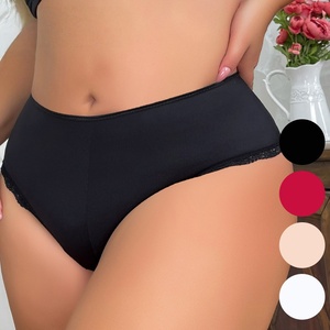 Culottes unies grande taille pour femmes SMOOTH, sexy, avec dentelle, respirantes, conviennent jusqu'à 140 kg pour les femmes courbées - Product Image 2