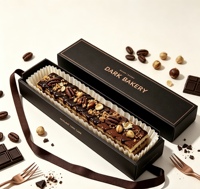 Boîte d'emballage de boulangerie de haute qualité, boîte en carton alimentaire personnalisée pour gâteaux, pâtisseries, desserts, pains, beignets avec poignée en ruban
