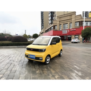 Prix Abordable <span class=keywords><strong>2021</strong></span> Wuling Hongguang MINI EV Macaron Édition Sandwich 120km Extérieur Jaune Voiture Électrique Pure Très Rentable - Product Image 1