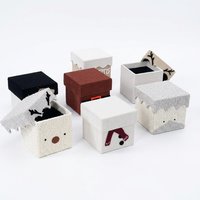 Boîte cadeau décorative de Noël au design mignon en tissu premium avec couvercle et base pour l'emballage et la présentation de jouets pour enfants