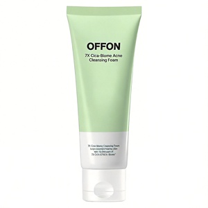 OFFON Hypoallergenic Cica-Biome Acne Cleansing Foam Daily <b>Face</b> Wash for Sensitive Skin - Product Image 1