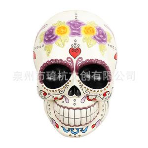Elegante Adorno de Calavera Color Blanco Hueso, Pequeño, Hecho a Mano, Decoración de Halloween para Interiores, Regalo para Escritorio - Product Image 5