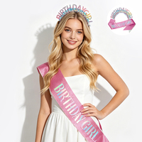 En gros Écharpe d'anniversaire scintillante pour femme, pour fête d'anniversaire, décoration de photomaton et accessoires de fête