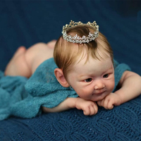 Poupées Bébé Reborn en Silicone Intégral de 18 Pouces, Réalistes et Similaires aux Nouveaux-nés, Idéales comme Cadeau