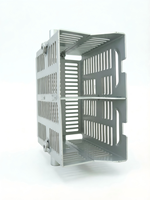 Boîtier en tôle d'aluminium brossé sur mesure OEM de haute précision, usinage CNC, perçage, taraudage, pour instruments électroniques et contrôle