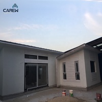 Légère de conception de luxe moderne préfabriqué cadre en acier petit bungalow maison