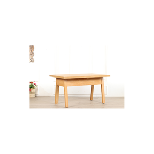Table basse Ardena Furniture en bois massif de couleur naturelle pour salon, alliant design contemporain et ambiance chaleureuse - Product Image 4