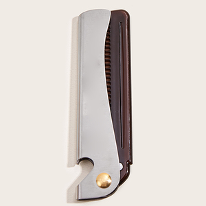 Peine Plegable Clásico Wanmei de Acero Inoxidable y Nylon para Barba, Conveniente para Barbería, Salón, Hogar y Viajes - Product Image 4