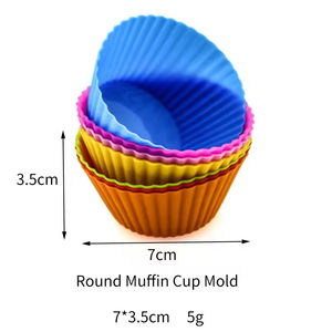 Moules et Doublures en Silicone Réutilisables Personnalisés Sans BPA pour <span class=keywords><strong>Pâtisserie</strong></span>, Gâteaux, Biscuits, Muffins, Écologiques - Product Image 4