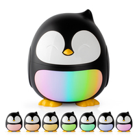 Vente chaude bébé Peguin 180ml bruit blanc musique ambiante veilleuse diffuseur USB-C Mini humidificateur d'air diffuseur d'arôme à ultrasons