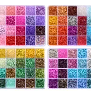 Ensemble de bracelets à breloques en perles de verre pour la Saint-Valentin, pour la création de bijoux DIY, cadeau d'anniversaire pour femme, vente en gros, perles de rocaille - Product Image 1