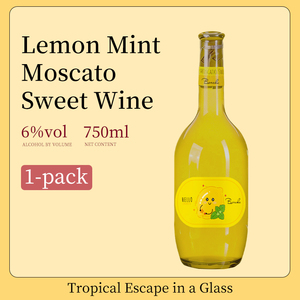 <span class=keywords><strong>Vin</strong></span> Doux Moscato Menthe & Citron Rafraîchissant 750ml, 6%vol, Idéal pour le Camping & les Pique-niques, Vente en Gros pour l'Horeca & le Détail - Product Image 5