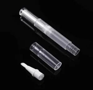 2-3ml transparente Drehs tifte Leere Nagel öl stift bürste, Nagel hautöl stift Kosmetische Lipgloss-Behälter applikatoren