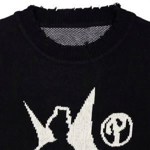 Suéter de Punto Jacquard Personalizado a la Moda para Hombre, Ropa de Invierno, Cuello Redondo, Suéter de Algodón Tejido para Hombre, Jersey para Hombre - Product Image 3