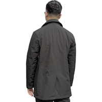 Manteau long d'hiver pour homme ALIKE, parka chaude avec col rabattu, tissu tissé collé, imperméable, coupe-vent, 100% polyester