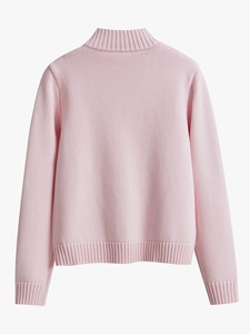 Usine personnalisé femmes pull en tricot Cardigans à manches longues demi-col haut <span class=keywords><strong>femme</strong></span> manteau tricot automne hiver <span class=keywords><strong>veste</strong></span> à glissière en cachemire - Product Image 2