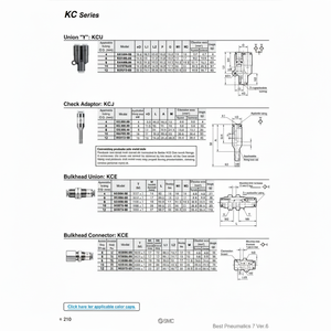 ชิ้นส่วนนิวเมติกส์ KCU12-00นิวเมติก SMC - Product Image 1