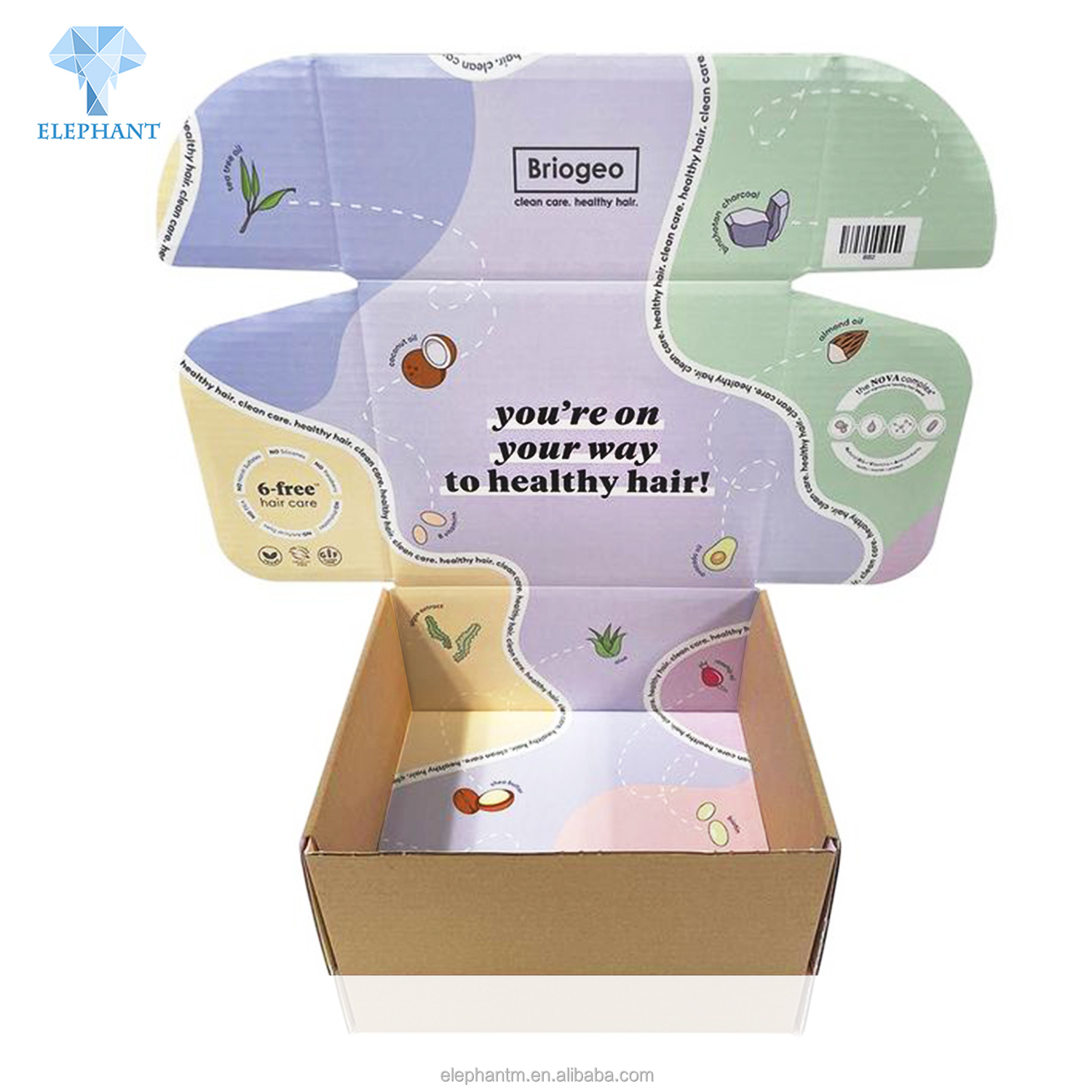 Colour Printing Paper Express Product Shipping Mailer Box Paper Box Packaging