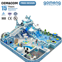 Aire de jeux intérieure personnalisée, durable, pour enfants, avec thème neigeux, pour parc d'attractions, château ludique, équipement de jeu pour crèche