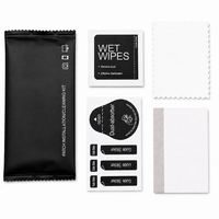 Kit d'installation de protection d'écran avec lingettes humides, absorbeur de poussière et chiffon en microfibre pour téléphone portable OEM