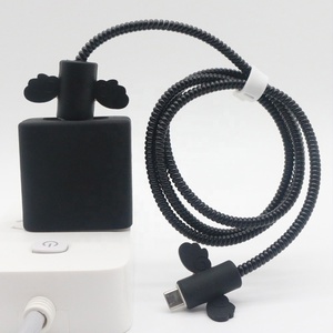 Protecteur de câble en silicone, enrouleur de câble de chargeur USB, économiseur de câble, protecteur de câble USB de téléphone mignon en dessin animé - Product Image 6