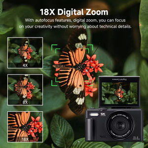5K mikro tek kamera Flip ekran HD seyahat vdijital kamera öğrenci profesyonel fotoğraf makinesi - Product Image 5