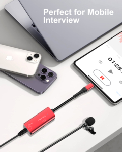 Interfaz de Audio para Guitarra, Adaptador USB C de 24bit/192kHz para Transmisión en Vivo, Convertidor de 3.5mm para Grabación y Transmisión en Vivo desde el Teléfono - Product Image 3