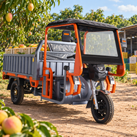 Tricycle à moteur à 3 roues de Chine, 1800W, capacité de charge de 1000 kg, motos électriques de fret pour adultes