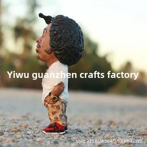 Trendyy Résine Écologique Artisanat Hip-Hop Ornements pour la Décoration Intérieure <span class=keywords><strong>Rappeur</strong></span> Transfrontalier Décorations De Noël - Product Image 5