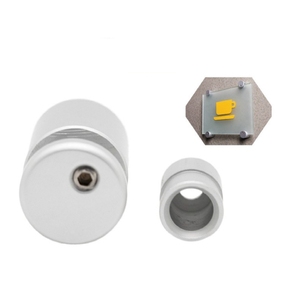 Clous publicitaires solides <span class=keywords><strong>à</strong></span> montage latéral sans perçage en aluminium Clip de verre et vis de signalisation <span class=keywords><strong>pour</strong></span> meubles et plaques de <span class=keywords><strong>porte</strong></span> - Product Image 3