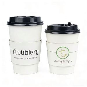 Logo personnalisé sur papier pour café, manchon de gobelet en papier avec impression - Product Image 2