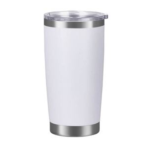 Mug de voyage isotherme en acier inoxydable à double paroi de 20 oz, personnalisé et en gros, avec isolation sous vide - Product Image 1