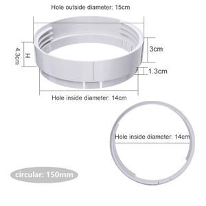 Kit d'étanchéité universel <span class=keywords><strong>pour</strong></span> fenêtre <span class=keywords><strong>coulissante</strong></span> manuelle en plastique de 5,9 pouces, climatisation portable domestique, ensemble de 3 pièces, vis, connecteurs - Product Image 2