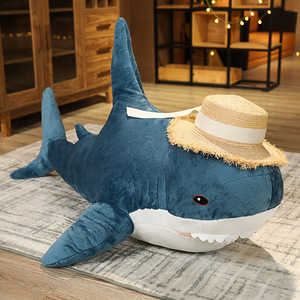 Almohada de Peluche Súper Suave con Forma de Tiburón, Juguete de Peluche Grande, Muñeco de Tiburón Largo para Niños - Product Image 2