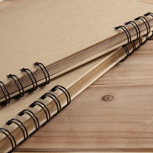 Bloc de dessin en papier kraft A5 120 g/m² à spirale pour carnets de voyage certifiés POTENTATE pour crayon, encre et acrylique - Product Image 5