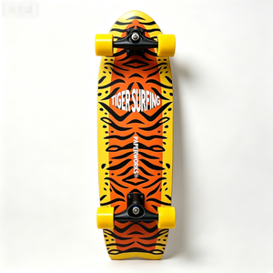 Patineta de Surf Personalizada con Impresión Completa, 9.84*31 Pulgadas, Madera de Arce, 6+2 Tablas de Fibra de Vidrio, Ejes de PU con Rodamientos de Cerámica - Product Image 2