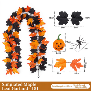 LANJO Halloween Aisle <b>Runner</b> Artificial Mixed Flowers Table Centerpiece Reusable & Recyclable Festive Style for Home Decor - Product Image 4